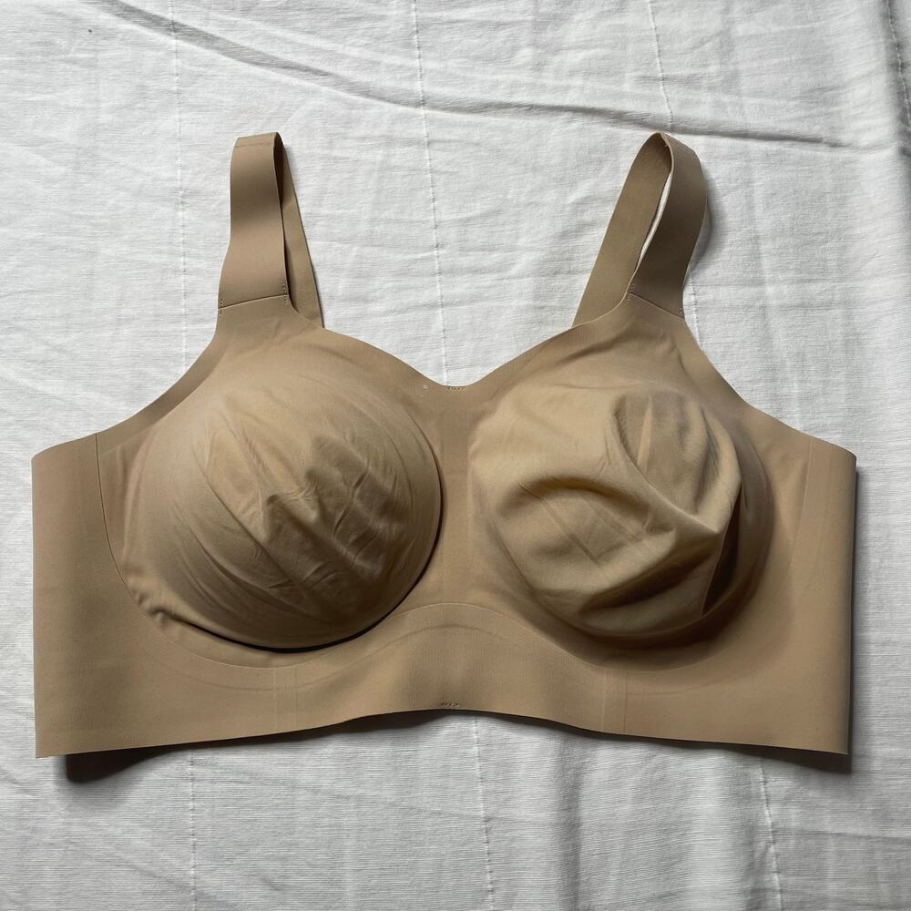 Elegant Beige Full-Coverage Bra